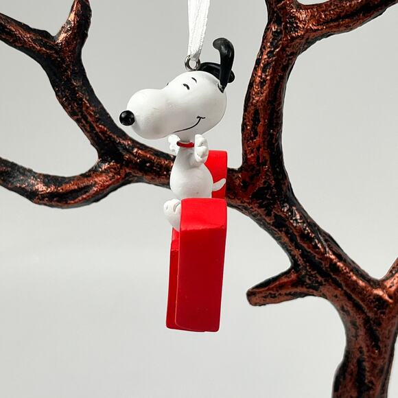 Peanuts Snoopy 2017 Christmas Ornament Red Date White Dog Holiday Decor 3" - Picture 3 of 5